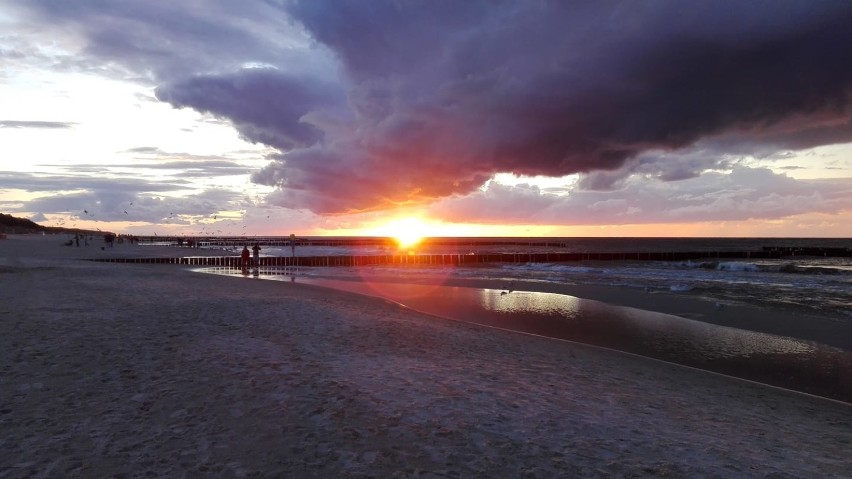 Zachodniopomorskie plaże okiem naszych internautów. Zobaczcie zdjęcia zachodów słońca