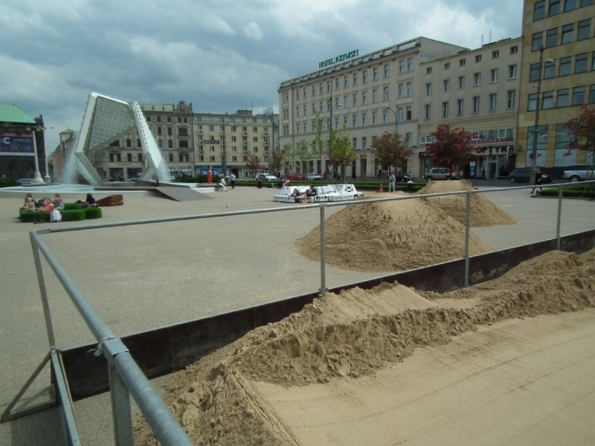 Plaża Wolności na placu Wolności w Poznaniu