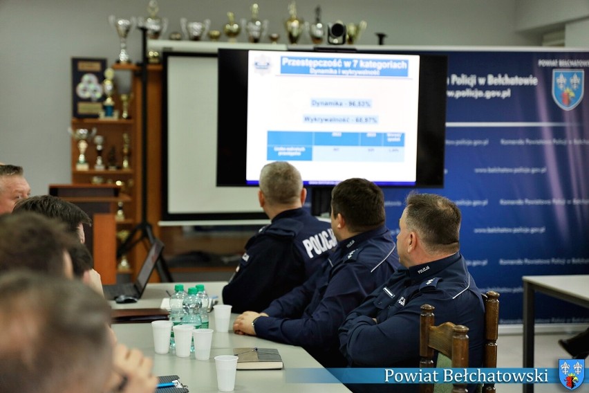 Narada roczna w Komendzie Powiatowej Policji w Bełchatowie