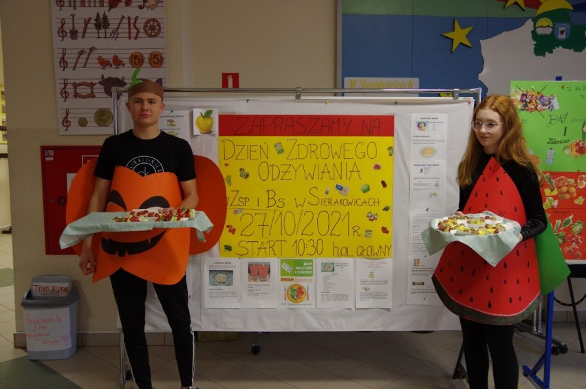 Akcja zdrowego odżywiania w ZSP w Sierakowicach - "Jedz smacznie i zdrowo"