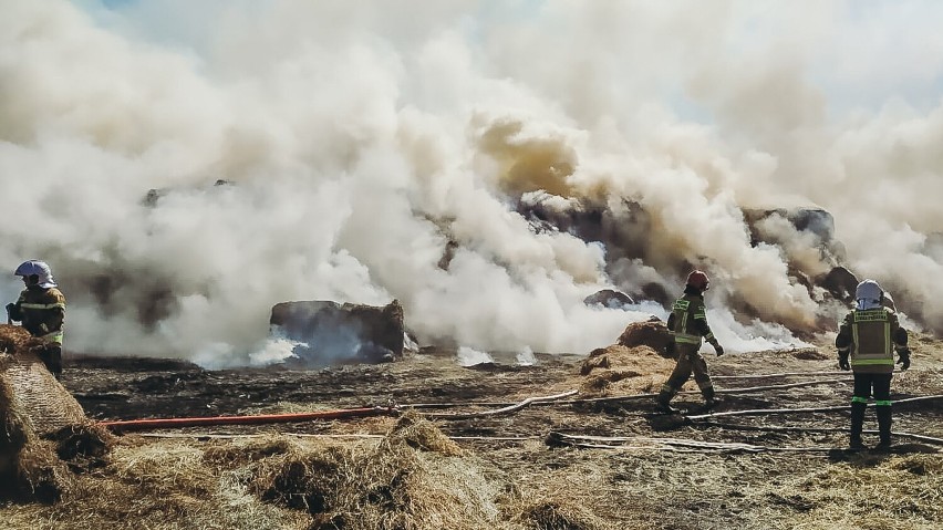 Pożar w Nowoberezowie gasiło 10zastępów strażaków