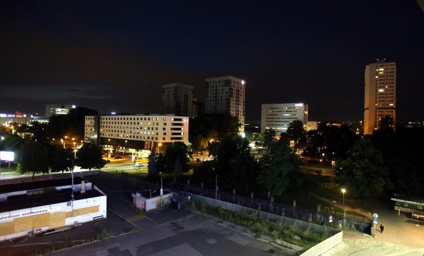 Katowice w letni wieczór, lipiec 2021