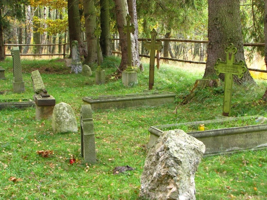 Cmentarz w Zalesinie. Widok obecny.