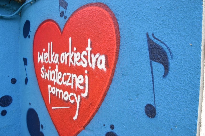 Nowy mural w Kluczborku, poświęcony Wielkiej Orkiestrze...
