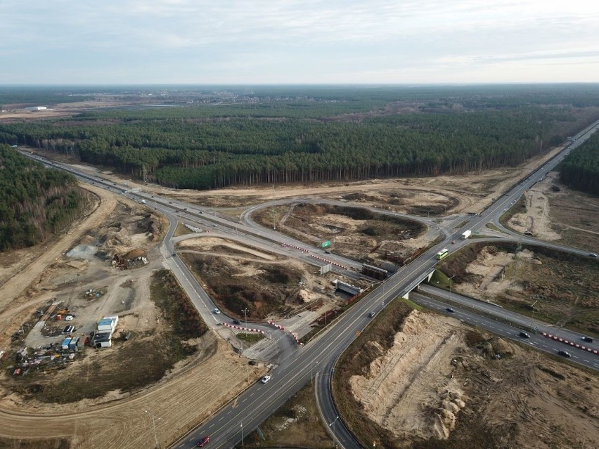 Tak wygląda obecnie plac budowy na węźle Kijewo