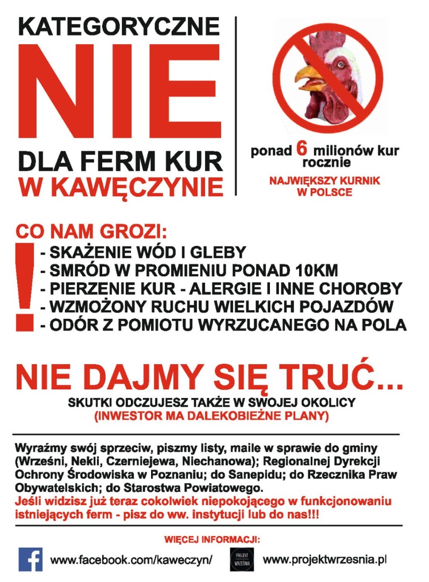 PROJEKT WRZEŚNIA vs Przetwórstwo Rolne Gąsiorek - jest prawomocny wyrok w sprawie plakatu związanego z fermą kurzą w Kawęczynie