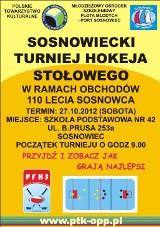 Sosnowiecki Turniej Hokeja Stołowego w ramach obchodów 110-lecia Sosnowca