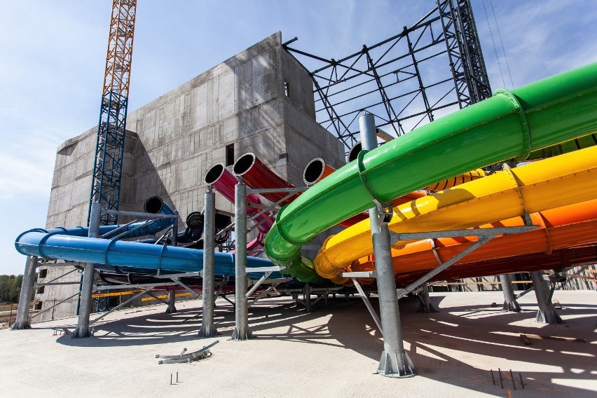 Aquapark Suntago powstaje w Polsce. To największy i najnowocześniejszy park wodny w Europie! Gotowy jeszcze w tym roku! [zdjęcia]