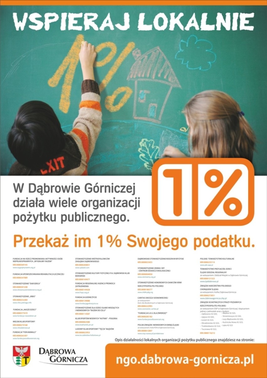 Możecie wesprzeć finansowo dąbrowskie organizacje...