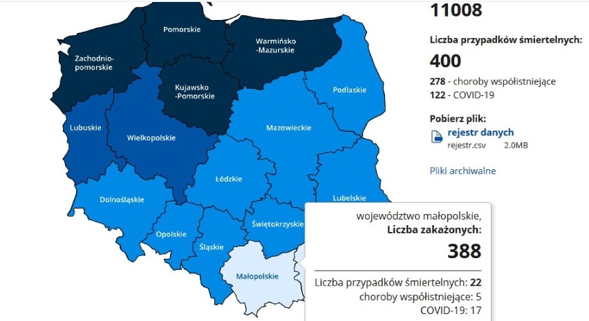 Tarnów. Kolejne zakażenia COVID-19 w Tarnowie i okolicznych powiatach: tarnowskim, brzeskim, bocheńskim i dąbrowskim [AKTUALIZACJA 1.01]