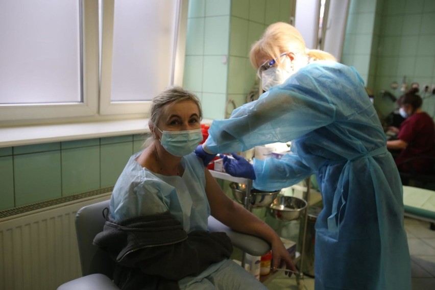 Szczepienia w szpitalu MSWiA w Katowicach