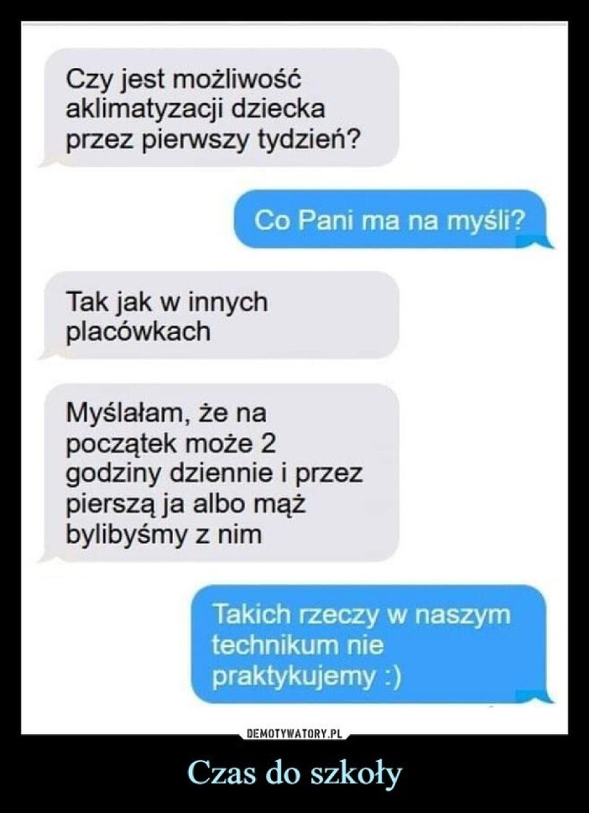 Pierwszy dzień szkoły - memy