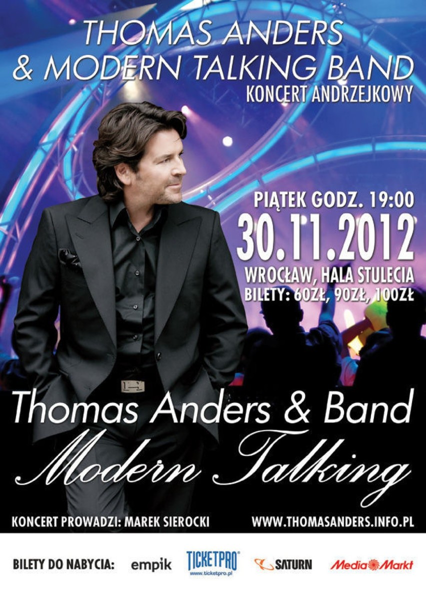 Andrzejki we Wrocławiu z Modern Talking i Thomasem Andersem