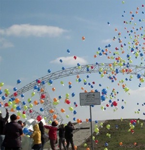 Balony wypuszczone na Lednicy