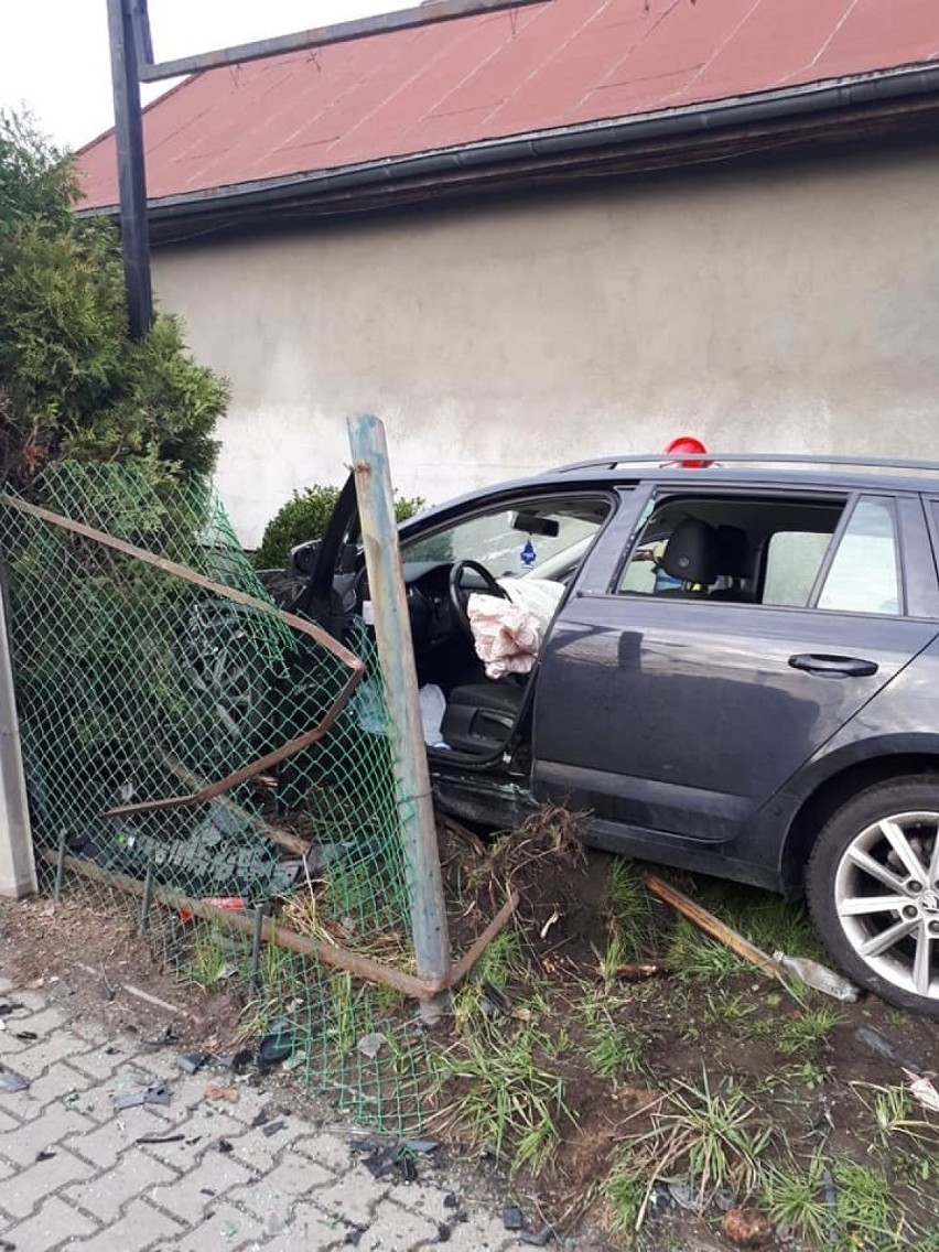 Wypadek na ulicy Morelowej w Katowicach