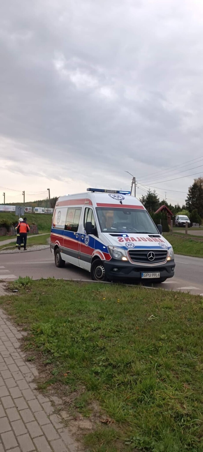 Wypadek motocyklisty w Smolnie - 30 października 2022 r.