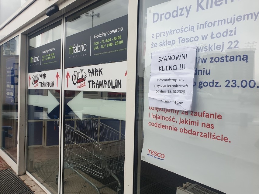 Łodzianie nie zrobią już zakupów w Tesco przy ul....