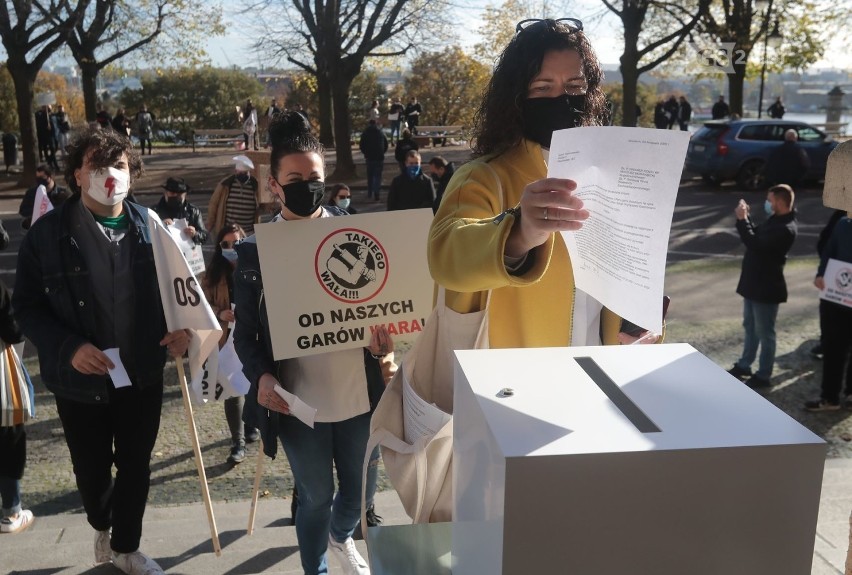 Protest restauratorów w Szczecinie - 3.11.2020