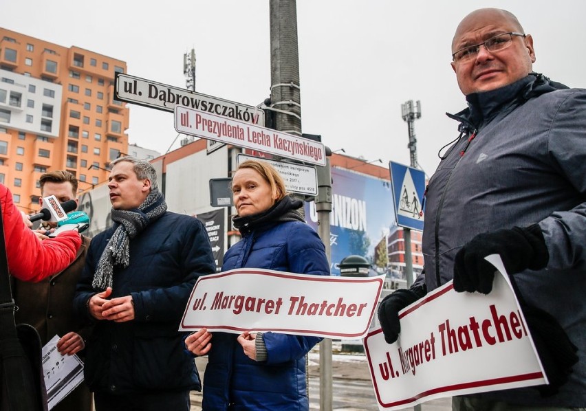 Dekomunizacja ulic w Gdańsku. Thatcher zamiast Lecha Kaczyńskiego - proponuje Koalicja dla Gdańska 