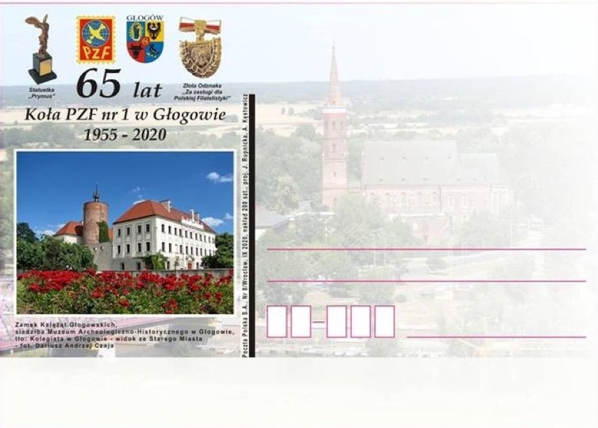 Pamiątkowe kartki i znaczki pocztowe z okazji Jubileuszu 900-lecia Kapituły Kolegiackiej w Głogowie