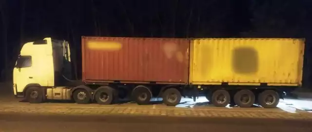 Ciężarówka została zatrzymana przez patrol Inspekcji Transportu Drogowego z Włocławka na autostradzie A1.
