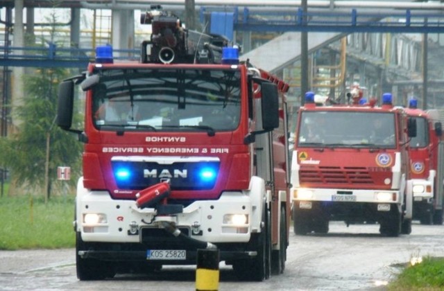 Pożar rurociągu został ugaszony siłami Zakładowej Służby Ratowniczej firmy Synthos