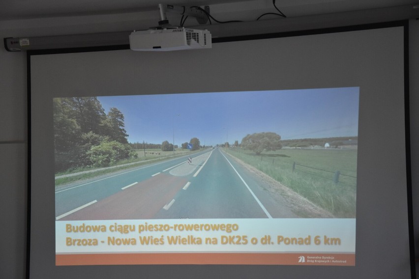 Ważna inwestycja na DK nr 25. Brzozę i Nową Wieś Wielką połączy ścieżka pieszo – rowerowa