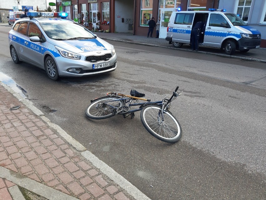Wypadek w Szczecinku. Potrącenie rowerzysty na Lipowej [zdjęcia]