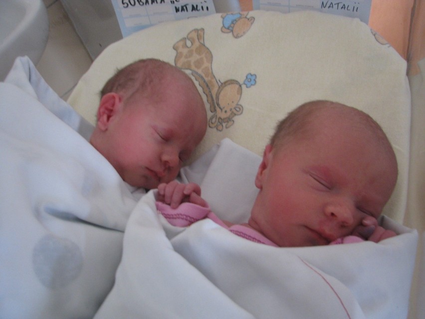 Zuzia i Julia Sobania, urodzone 4 listopada 2021 r.