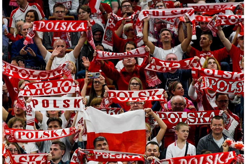 Siatkarski mecz mistrzostw świata Polska - Dominikana w hali...