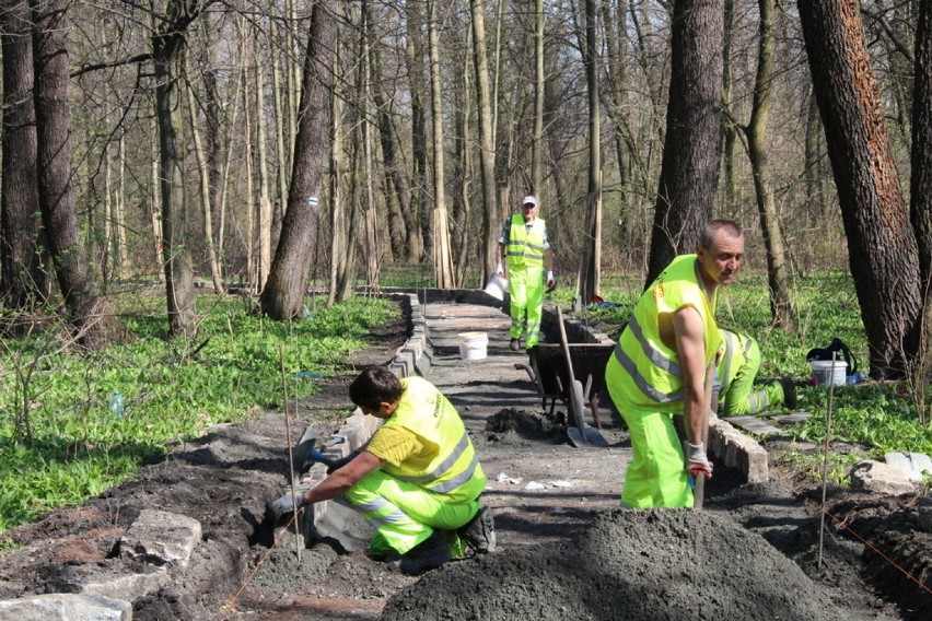 Park Zielona w przebudowie. Powstają nowe alejki, będzie...