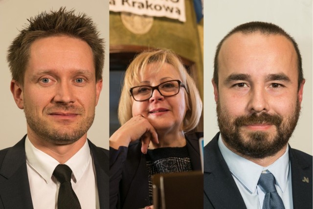 Od lewej - Michał Starobrat, Małgorzata Jantos, Artur Buszek