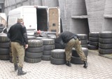 Kradzione koła warte ponad 200 000 zł ujawnili funkcjonariusze Straży Granicznej ze Świecka
