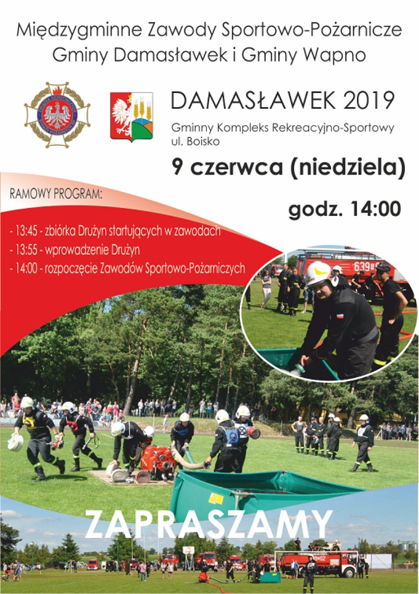 W Damasławku odbędą się międzygminne zawody sportowo-pożarnicze 
