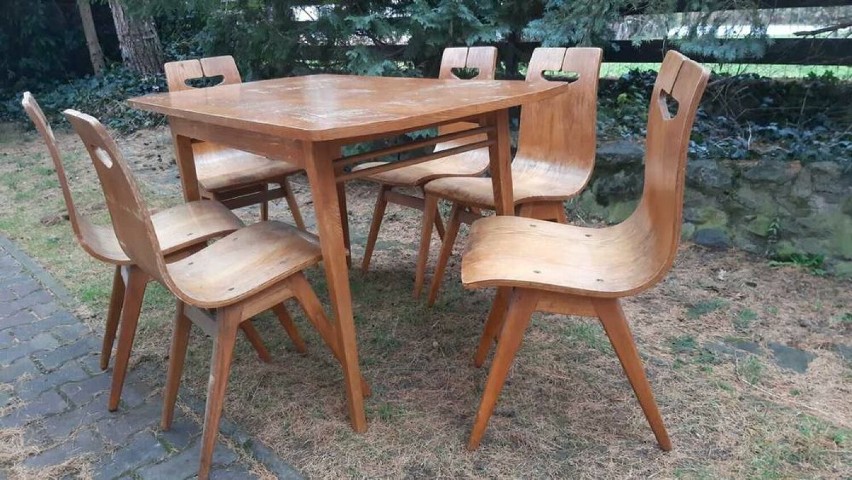 Rajmund Hałas - stół i 6 krzeseł....