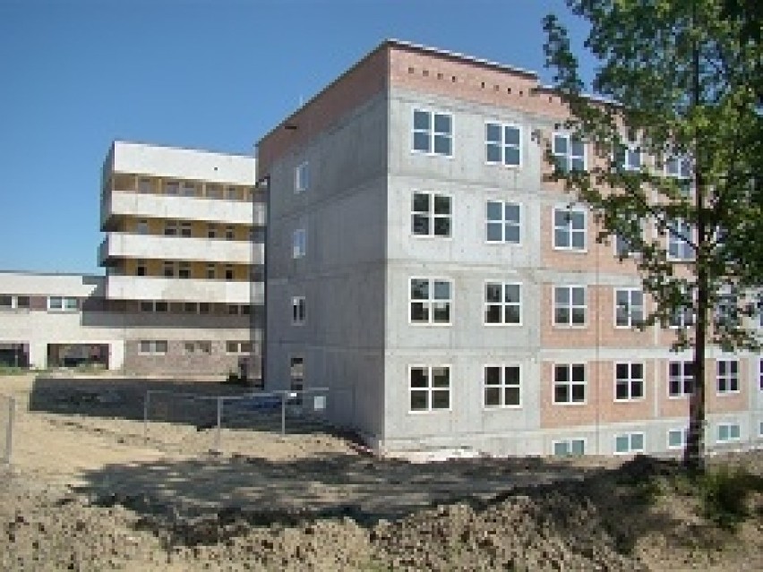 Szpital podczas rozbudowy