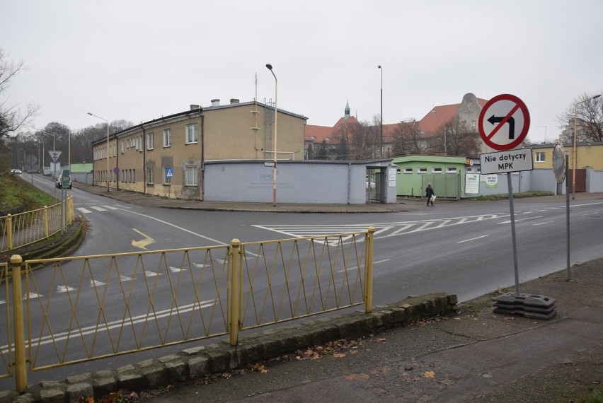 Skrzyżowanie ulic Bogusława IV i Barnima w Stargardzie