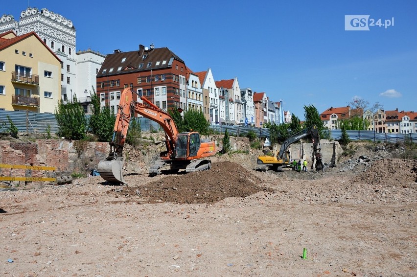 Pierwsze prace przy budowie nowego hotelu w Szczecinie [ZDJĘCIA]