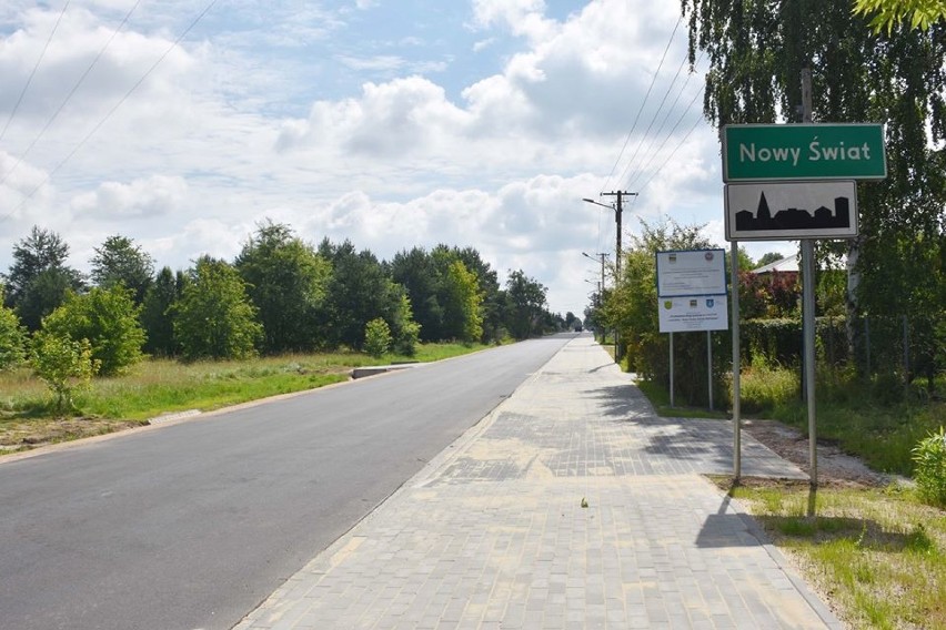 Pierwszy etap przebudowy drogi Nowy Świat - Ludwików zakończony
