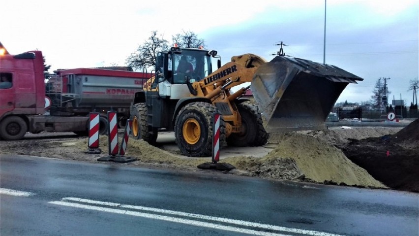 Dobre tempo prac na budowie obwodnicy Inowrocławia [zdjęcia]