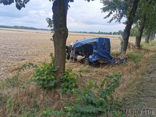Wypadek w Proślicach w gminie Byczyna.