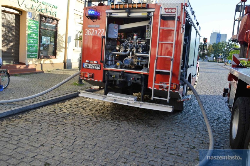 Nowe informacje w sprawie pożaru na Zielonym Rynku we Włocławku. Zatrzymano 46-latka