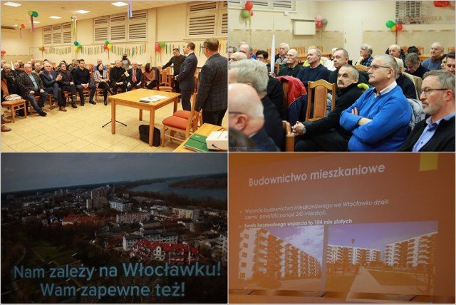 Tak przebiegało spotkanie przedstawicieli Prawa i Sprawiedliwości z mieszkańcami śródmieścia Włocławka, 16 stycznia 2024 roku.