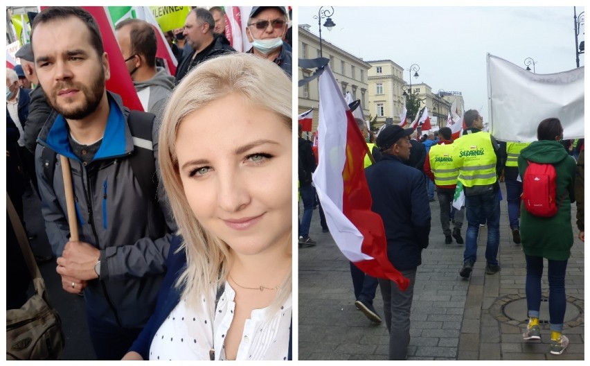 Rolnicy z powiatu wągrowieckiego wzięli udział w proteście w Warszawie 