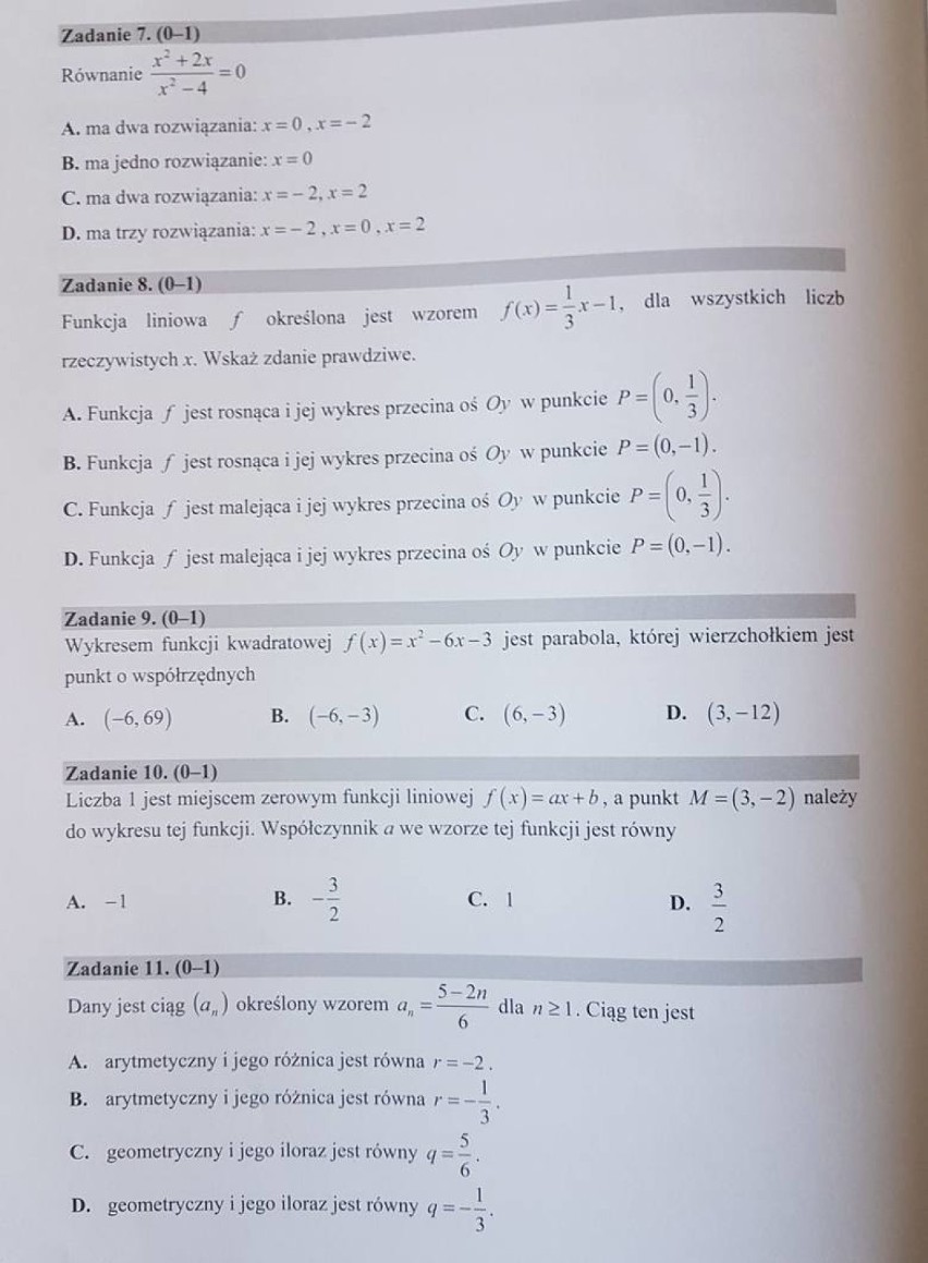 Matura Matematyka 2018: prosta matura z matematyki!...