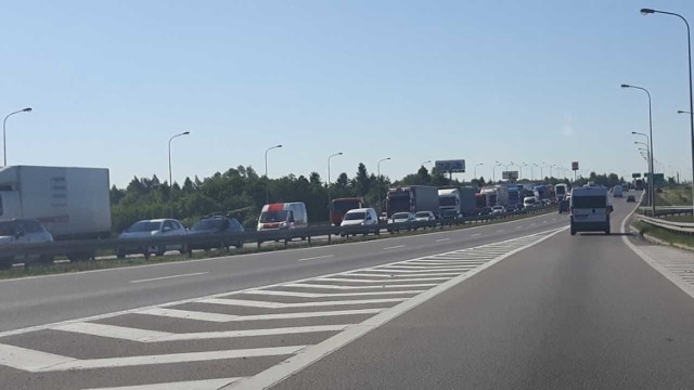 Wypadek na obwodnicy Trójmiasta 14.06.2017