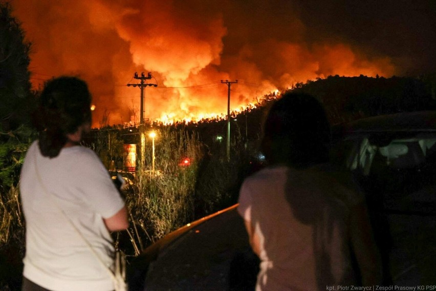 Polscy strażacy rozpoczęli już działania gaśnicze w okolicach Aten