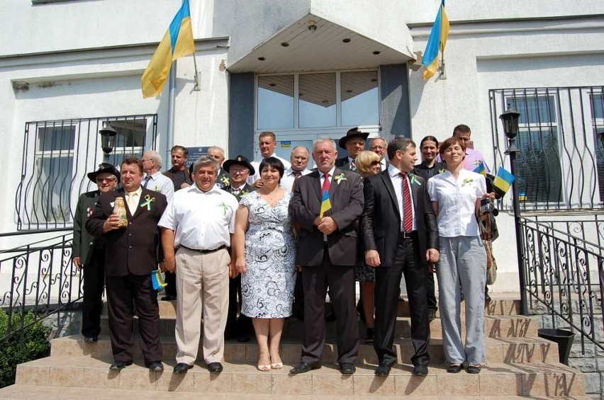 Delegacja z powiatu chodzieskiego na ukraińskim święcie niepodległości [FOTO]