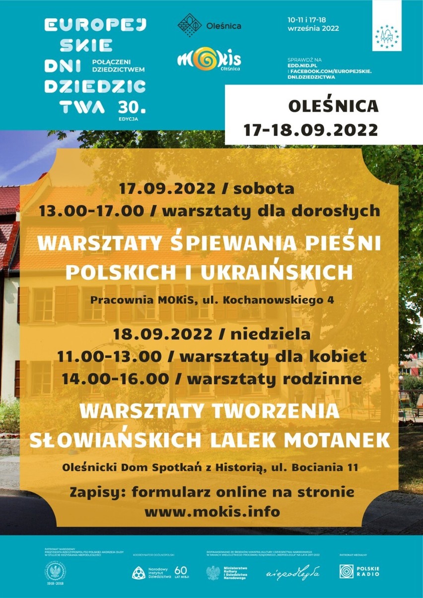 Wydarzenia na weekend 16-18 września w powiecie oleśnickim....