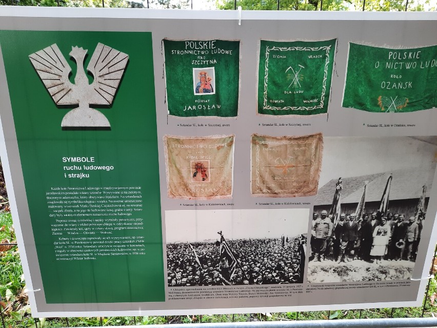 W jarosławskim parku można zobaczyć ciekawą wystawę o Wielkim Strajku Chłopskim [ZDJĘCIA]